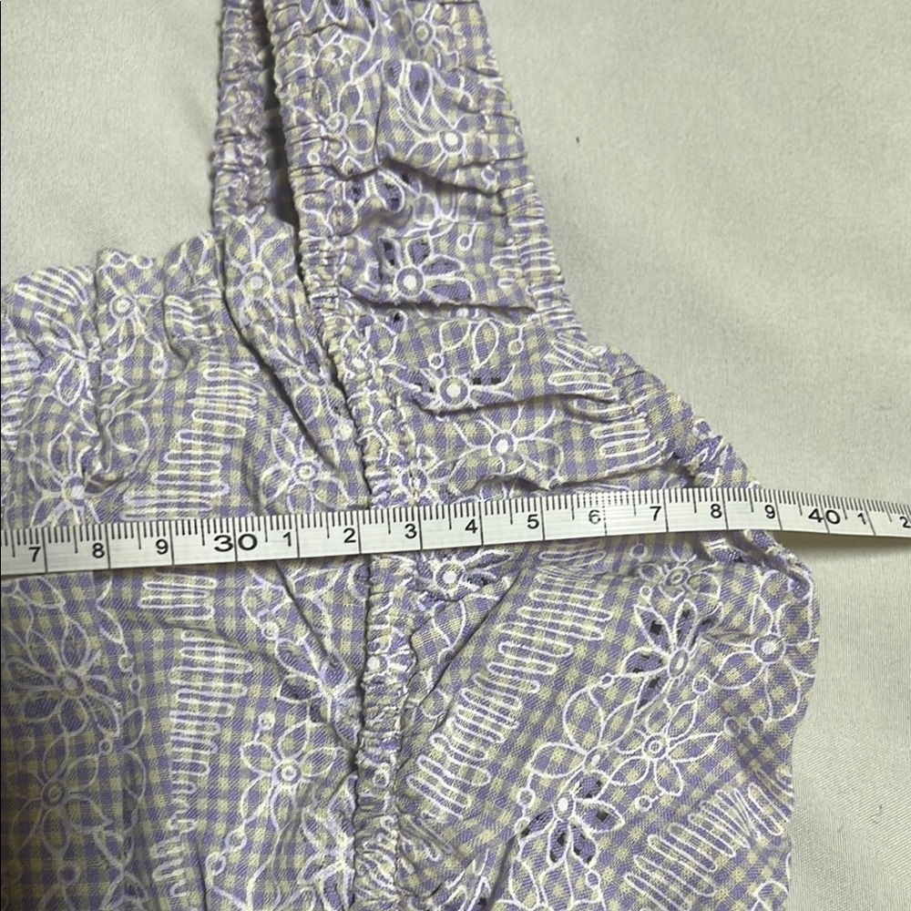 Purple Sleeveless Ruffle Dress L - Picture 4 of 7